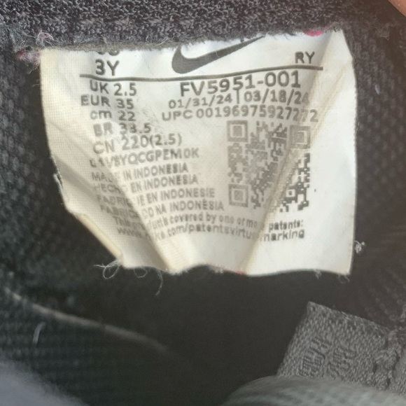 Nike Air Force 1 LE Low Grade School Kids' Shoes Black Size 3Y - Picture 12 of 12